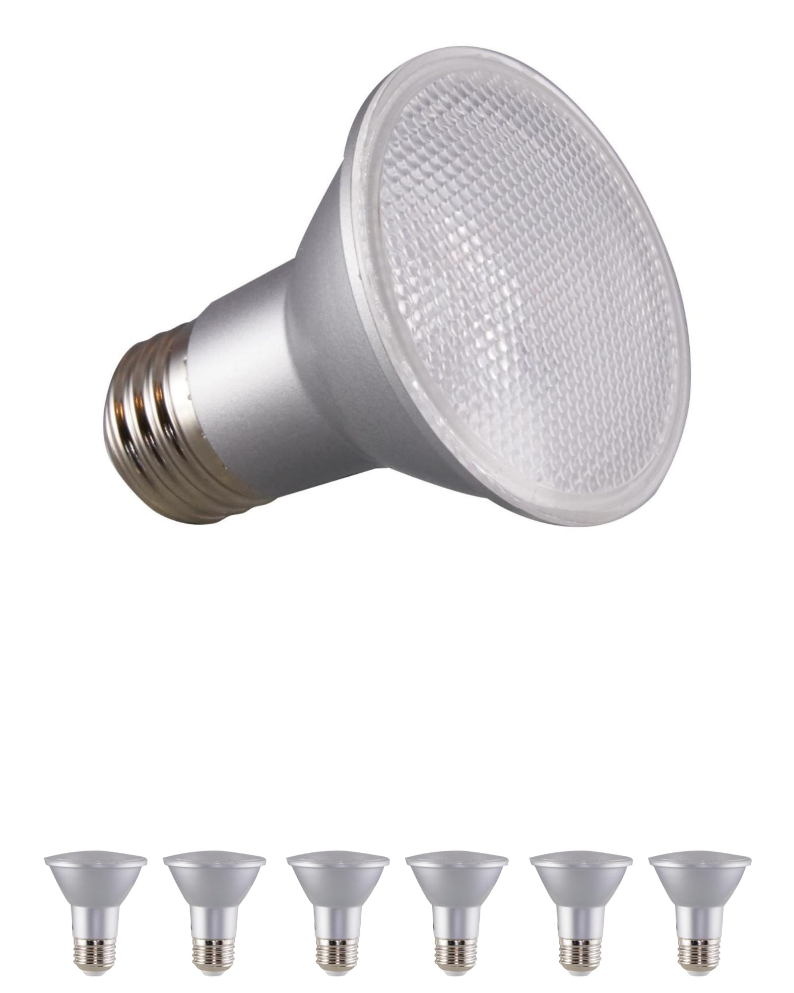 Satco S9400 Solid State LED Light Bulb, Silver, 7 Watts, 120