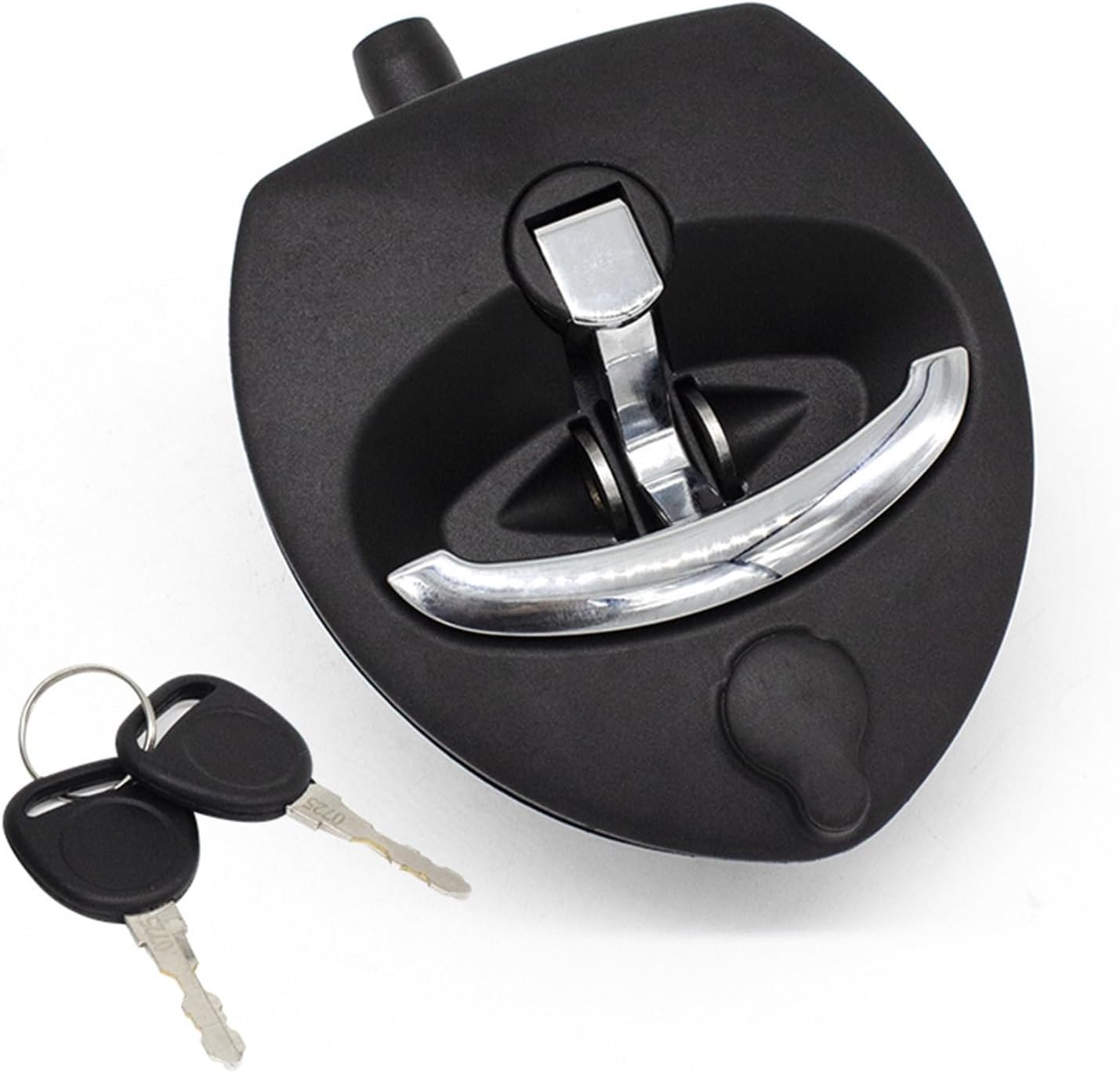 Truck Trailer Toolbox Lock T Handle Compression Boat Container Paddle Chrome Latch 1Pcs(A7897-2176 Chrome Handle)