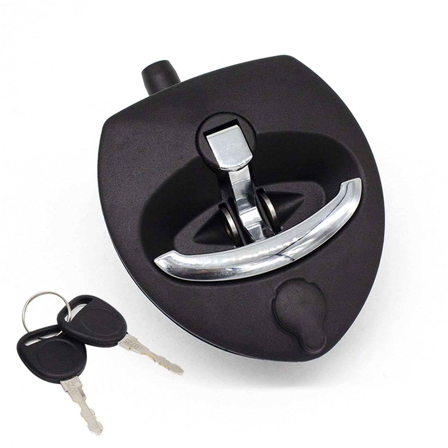 Truck Trailer Toolbox Lock T Handle Compression Boat Container Paddle Chrome Latch 1Pcs(A7897-2170 Black Handle)
