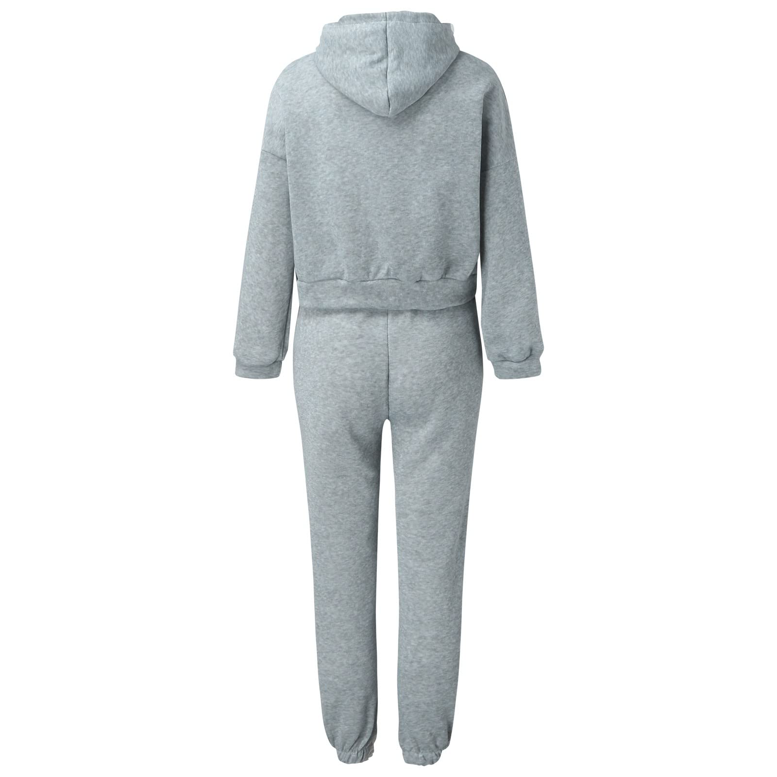 generisch Trajes de dos piezas para mujer, chaqueta y pantalón con cintura elástica, chándal para mujer, conjuntos de chándal para mujer