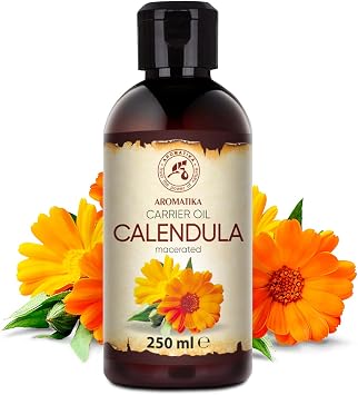 Calendula Oil 250ml - 100% Pure and Natural Calendula Oils - Skin Benefits - Hair - Face - Body