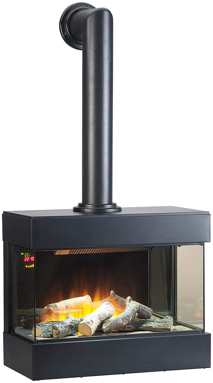 Carlo Milano Nostalgie-Elektro-Wandkamin "Tanami" mit 3D-Flammeneffekt, 2.000 Watt, 60 cm