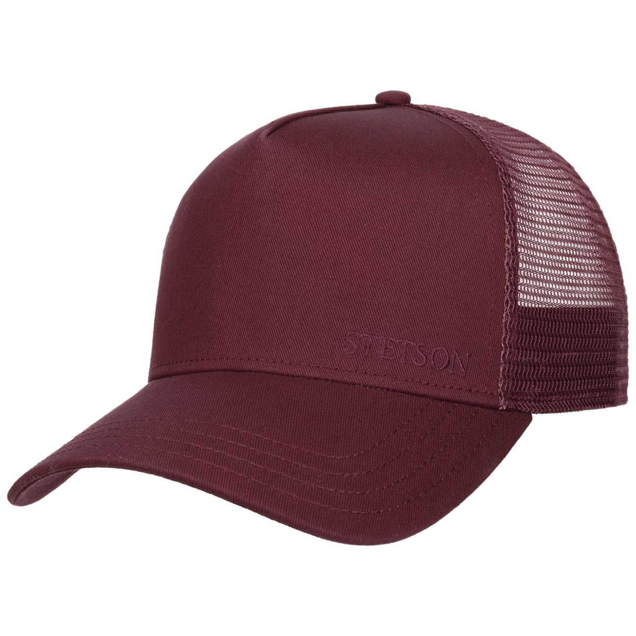 Stetson Women's Bordeaux Classic Trucker Cap Snapback Unisex Summer