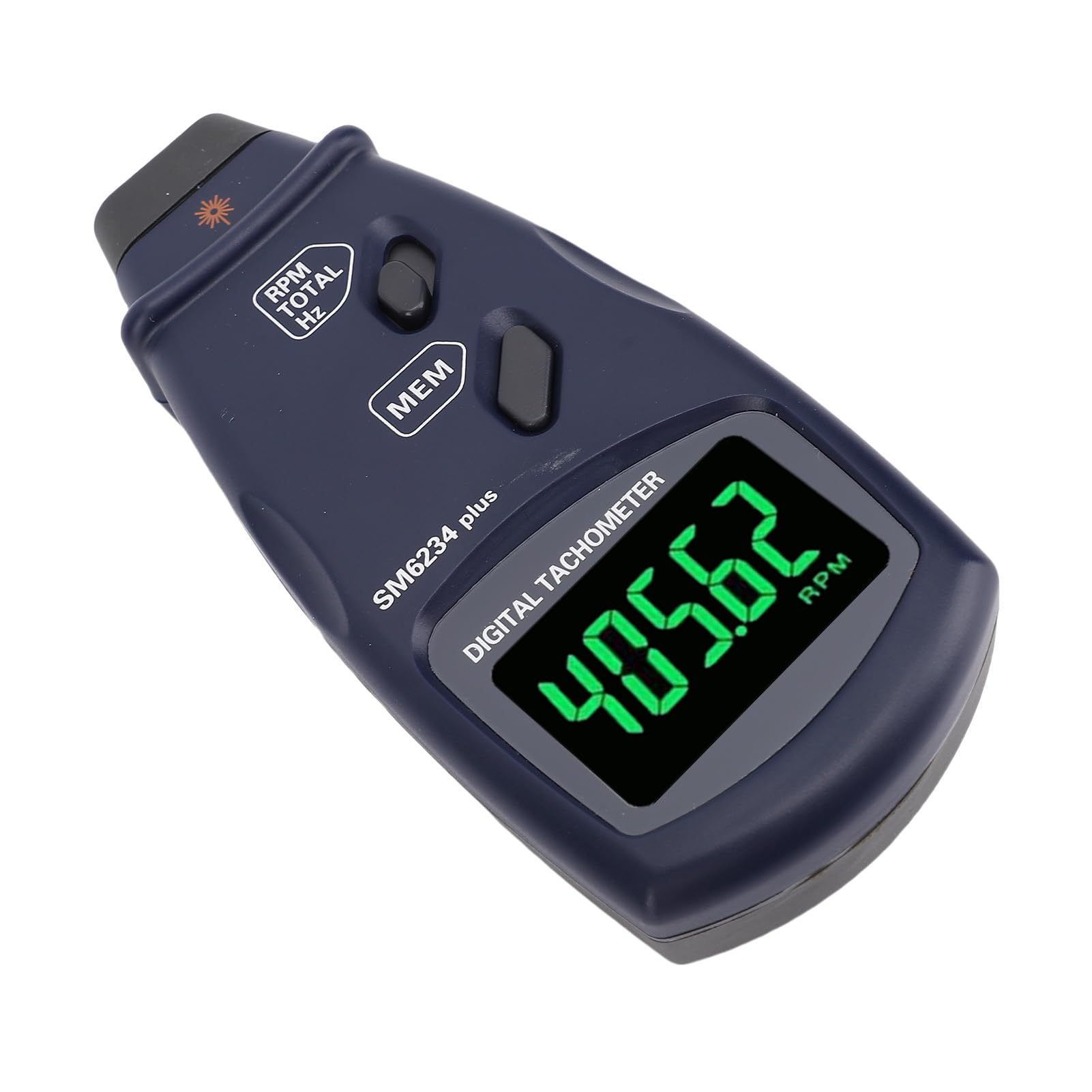 Topiky Contagiri Digitale, Contagiri Tester di Rotazione LCD 2 in 1 per Piccoli Motori, Tachimetro Senza Contatto con Misurazione Fotoelettrica e Contatto