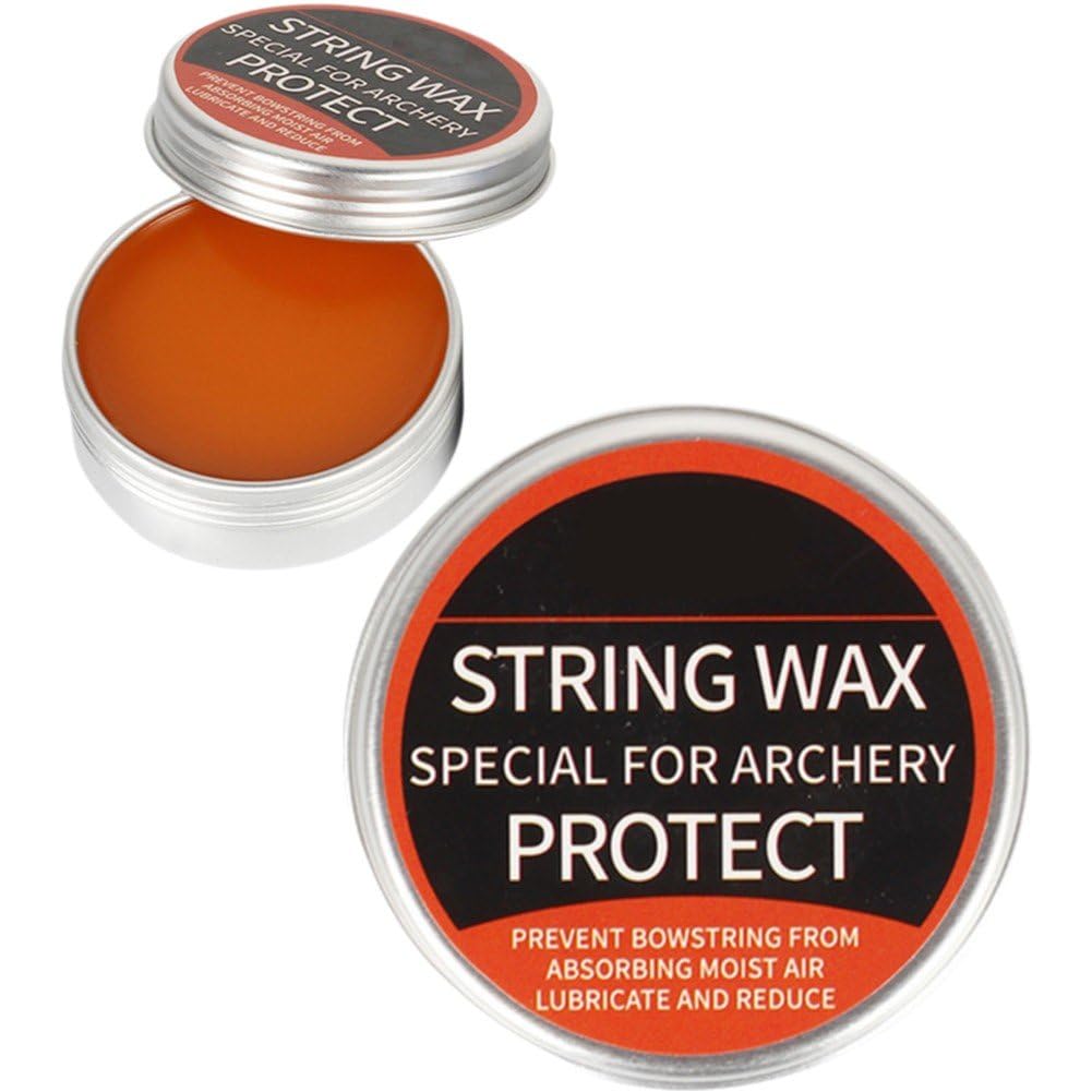Stakee Orange 2Pcs Archery Bow String Wax Compound Bowstring Wax Reducing Friction Protective Rail Lube Bow Wax Accessories For Recurve
