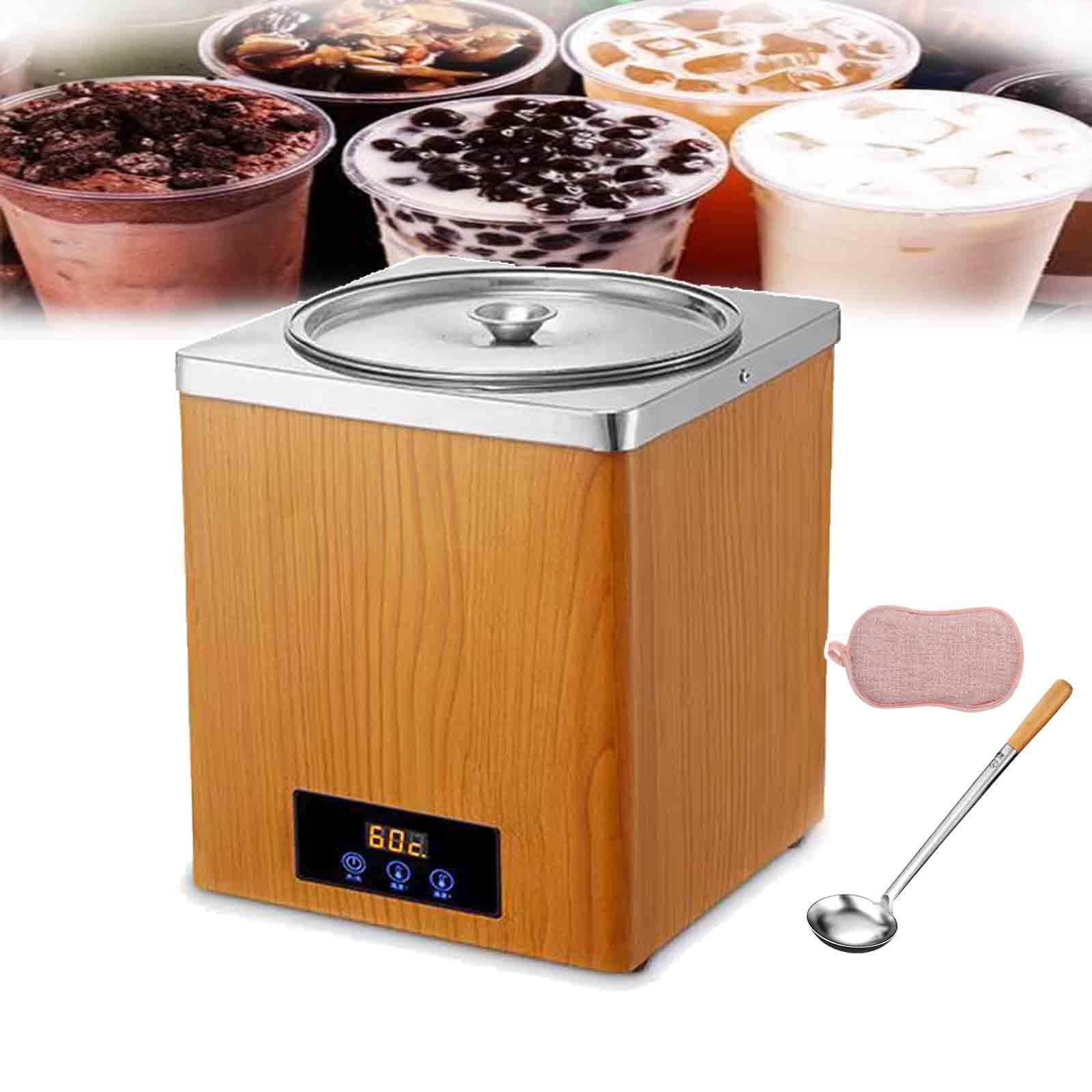 YXZQLOZ 3L/7L Tapioca Pearl Warmer Machine with Temperature Control 30-100°C for Bubble Tea, Sushi, Rice, Taro Balls, for Cafes and Restaurants (B 3L)