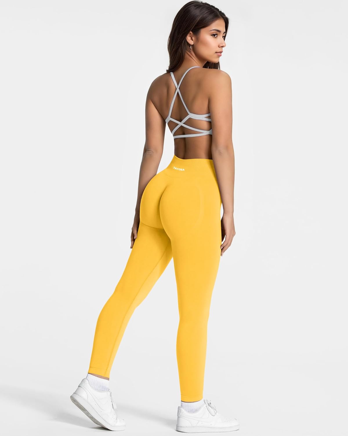 TAYOEA Workout Leggings for Women with Tummy Control Butt Lifting Booty Scrunch Yoga Pants Seamless Compression Gym Leggings - Image 6