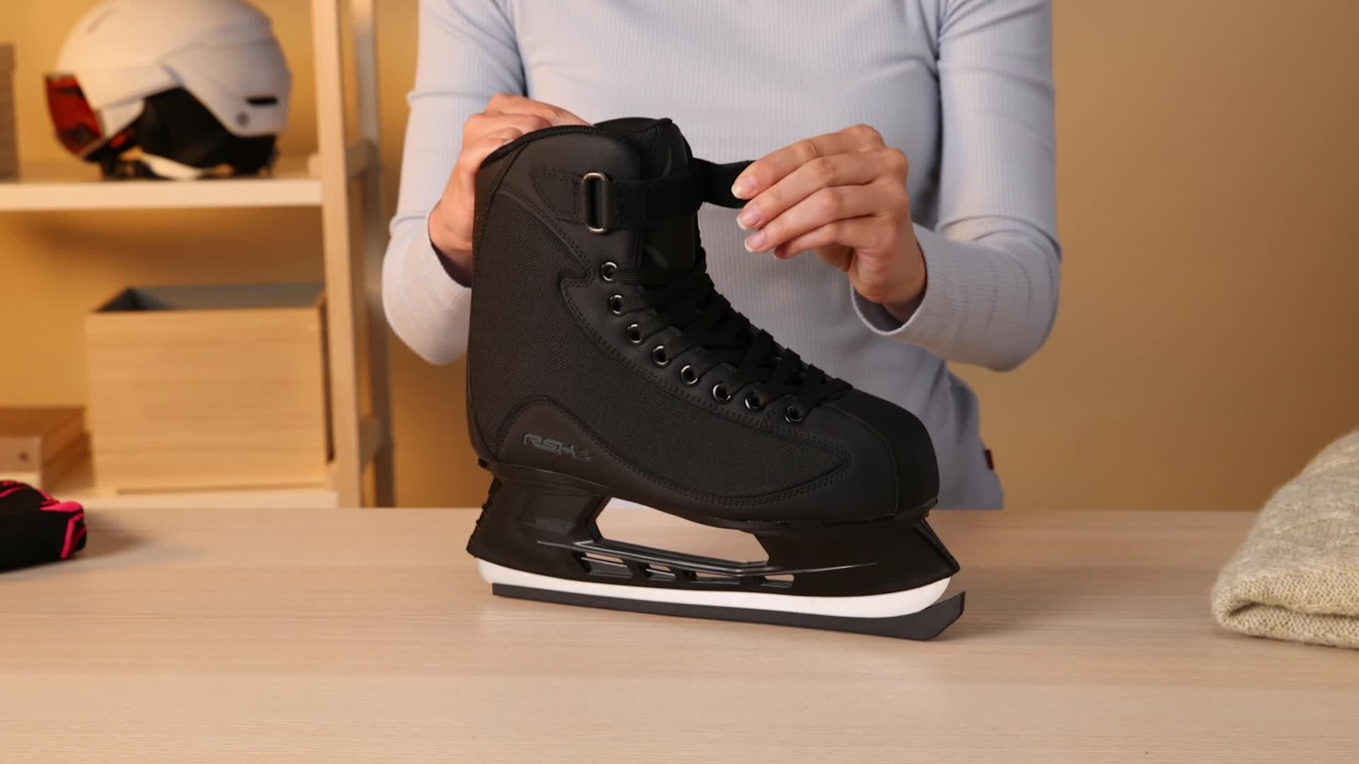 Pattini Da Ghiaccio Roces RSK 2 Uomo - Con Lama Acciaio Carbonio E Chiusura Lacci+Velcro - Foto 9