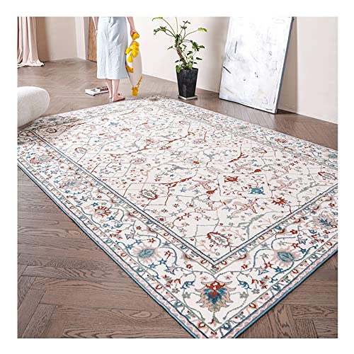 Tapis Floral Persan, Tapis D'entrée De Couloir Oriental, Tapis Persan Bleu Fait À La Main, Tapis Oriental en Laine Lavable, Tapis Persan pour Entrée De Salle De Lavage De Cuisine Intérieure