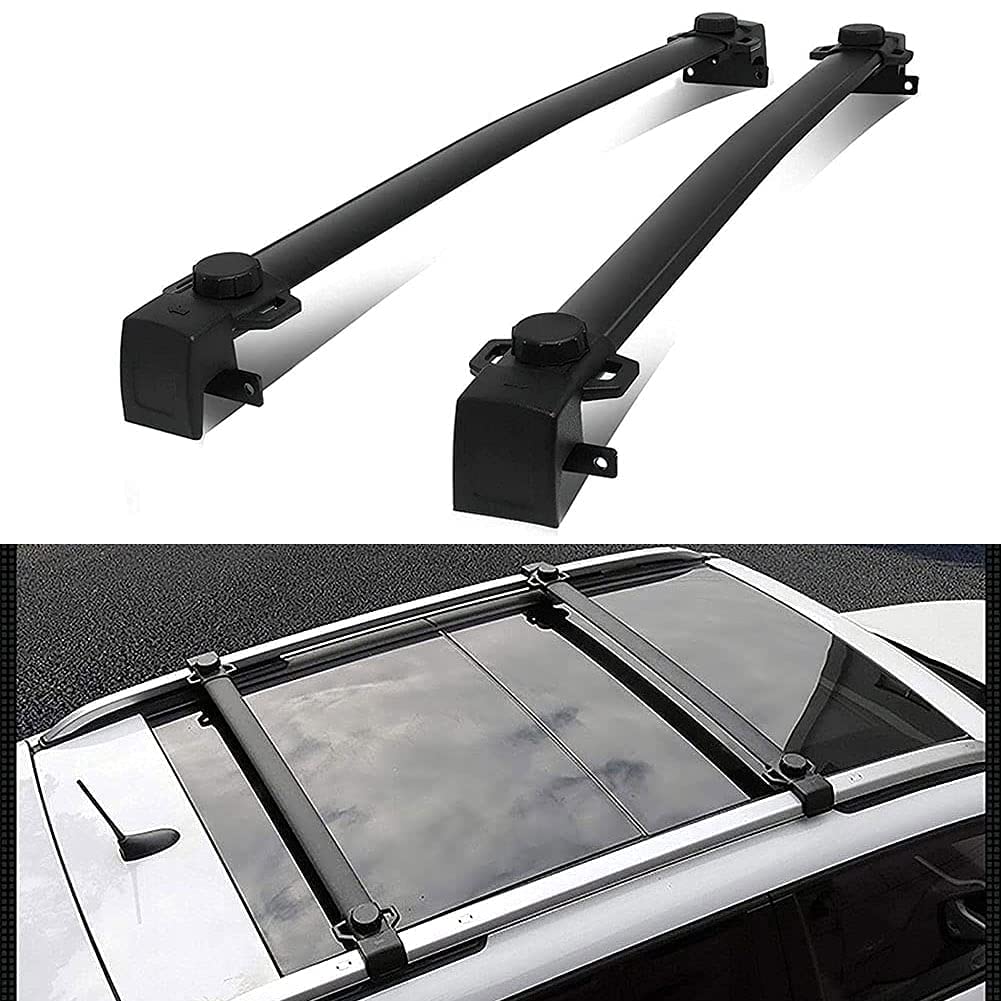 Bagażnik dachowy z aluminium do bagażnika dachowego do Jeep Compass 2011-2016, poprzeczne drążki poprzeczne, 2 sztuki, pasujące
