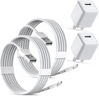 iPhone Charger Block,Cube Apple iPhone Charger[Apple MFi Certified]2Pack Fast Charging Data Sync Lightning Cable Cord USB Wall Charger Travel Adapter for iPhone 14/13/12/11/10/XS/XR/8 Plus/8/7/AirPods