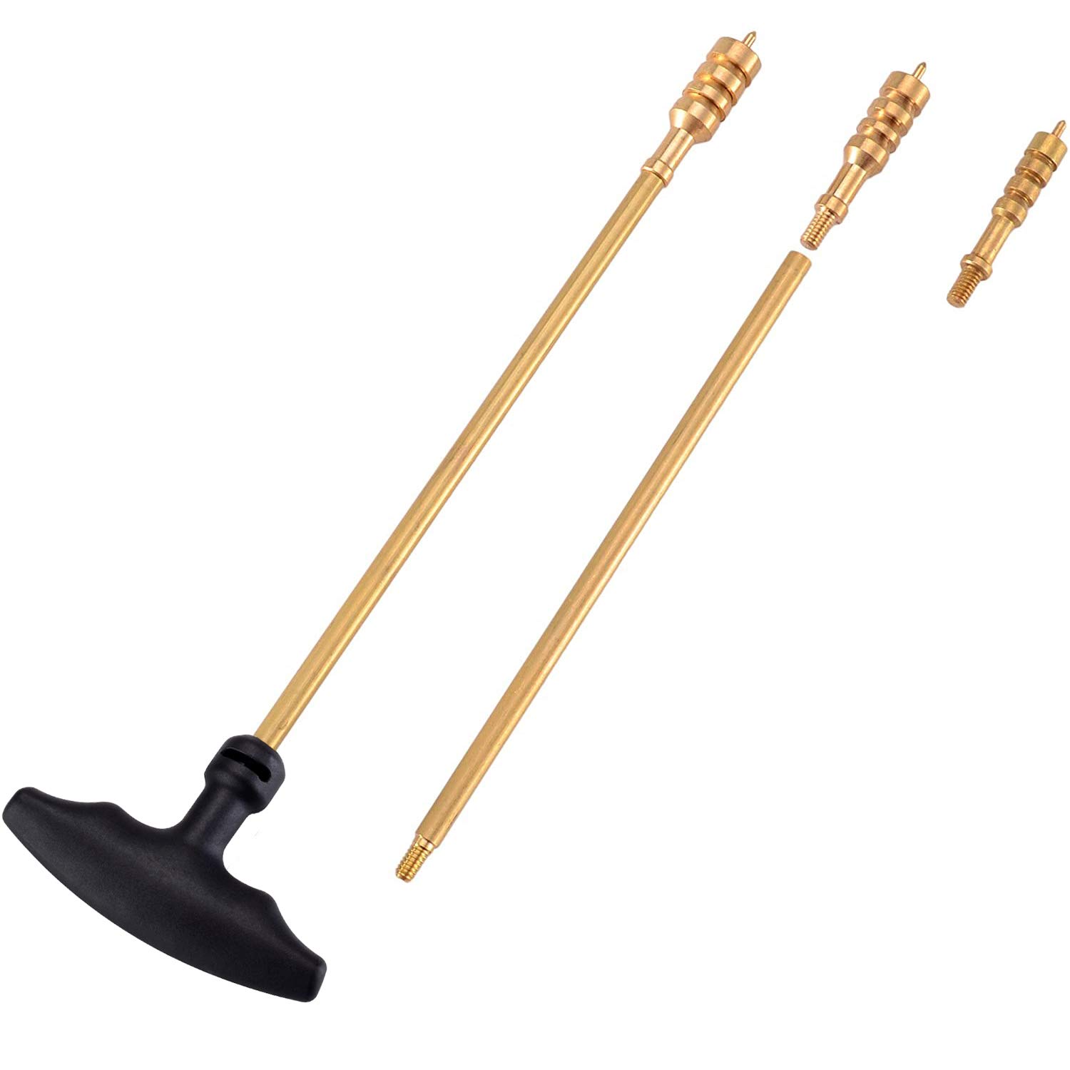 BOOSTEADY Kit de Limpieza Universal para Pistola .357 .38 9mm .40 .45 con Cepillo de Latón