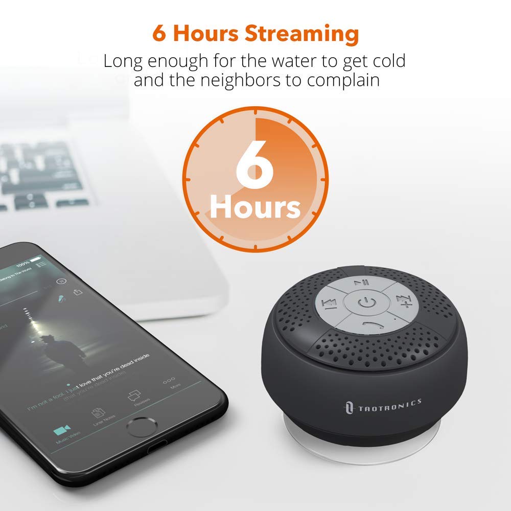 taotronics wireless shower speaker