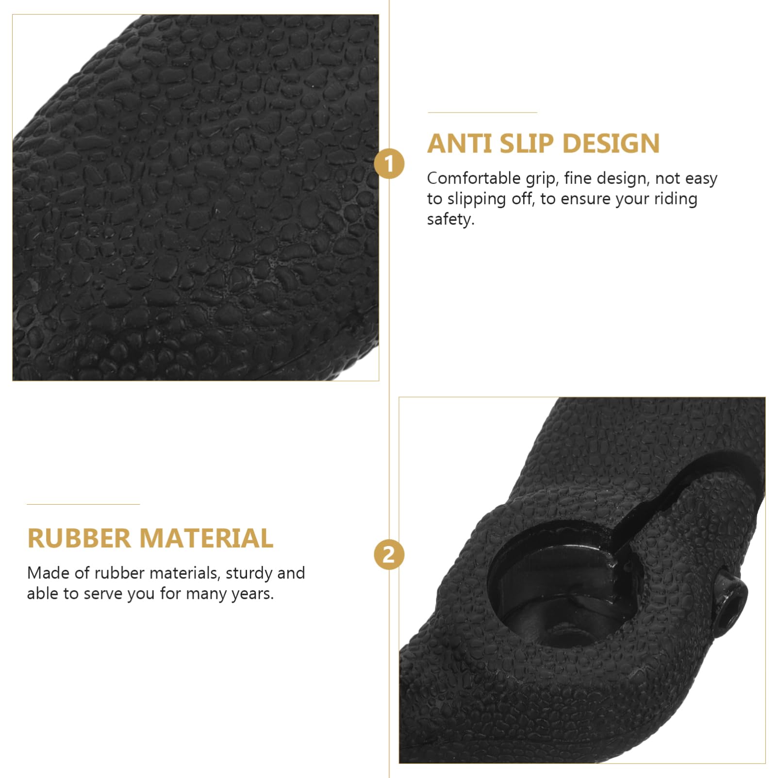 Hemobllo Poignées de Vélo Antidérapantes pour Guidon de VTT Confort Optimal et Absorption Chocs Accessoires de Vélo pour Conduite Sécurisée et Agréable