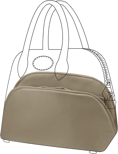 DGAZ Organizador de bolso de seda para Bolide 1923mini25273135, organizador de bolsas suave y sedoso, bolso de lujo y moldeador de bolsas (Gris