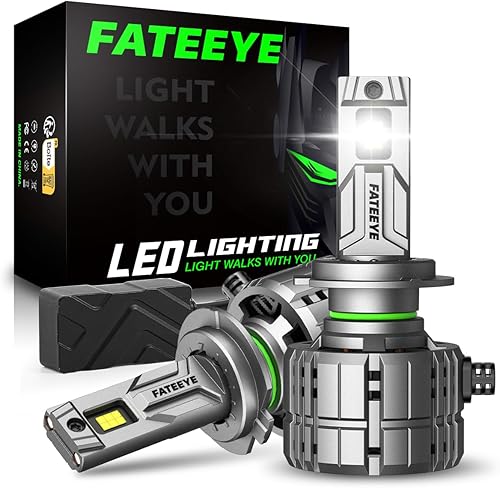 H 7 Fog Light Bulb - 900% Brightest 90000LM 6500K Cool White, IP68 Waterproof Plug and Play Fan Cooling, Pack of 2