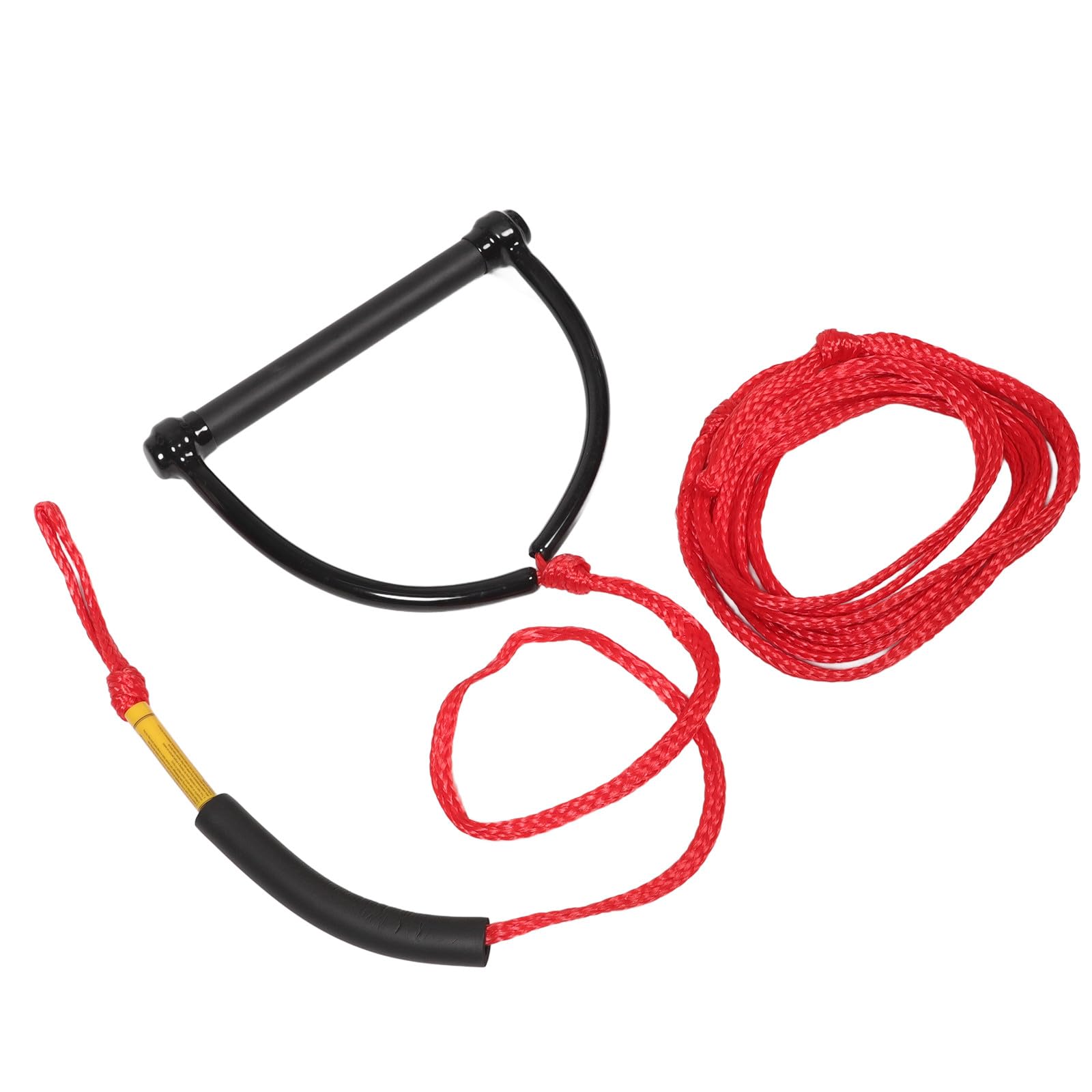 NOLITOY Cuerda de Remolque para Deportes Acuáticos Mango Cómodo y Resistencia UV, Cuerda de PP Roja Adecuado para Wakeboard y Tabla de Rodillas