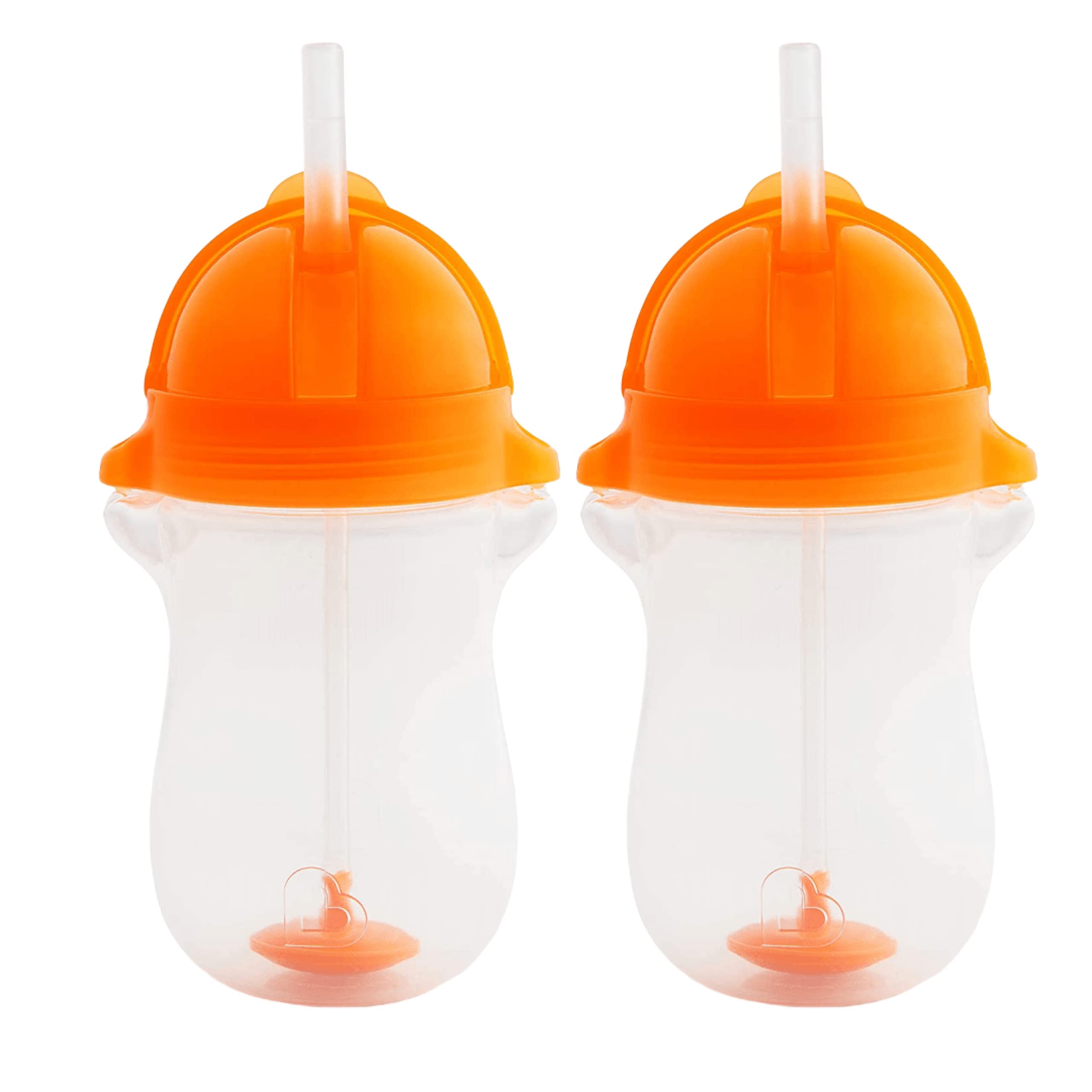 MunchkinAny Angle Weighted Straw Cup, 10 oz., Orange