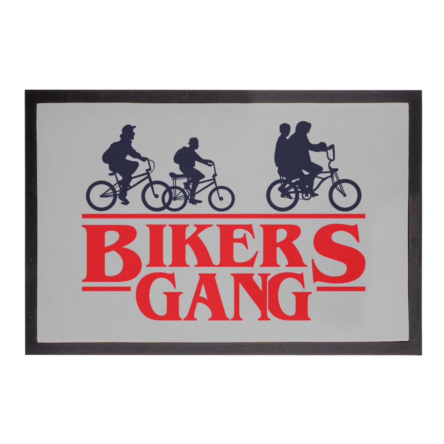 Paillasson gris 60x40cm pour motard amateur de série fiction