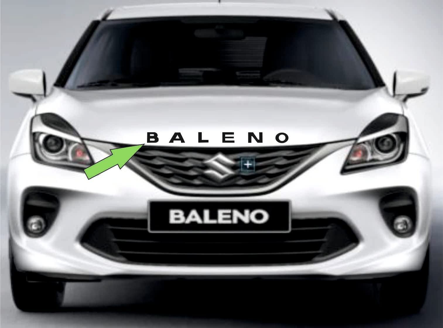 Carlooks BALENO 3D Letters and Sticker for car_ Black-image-16