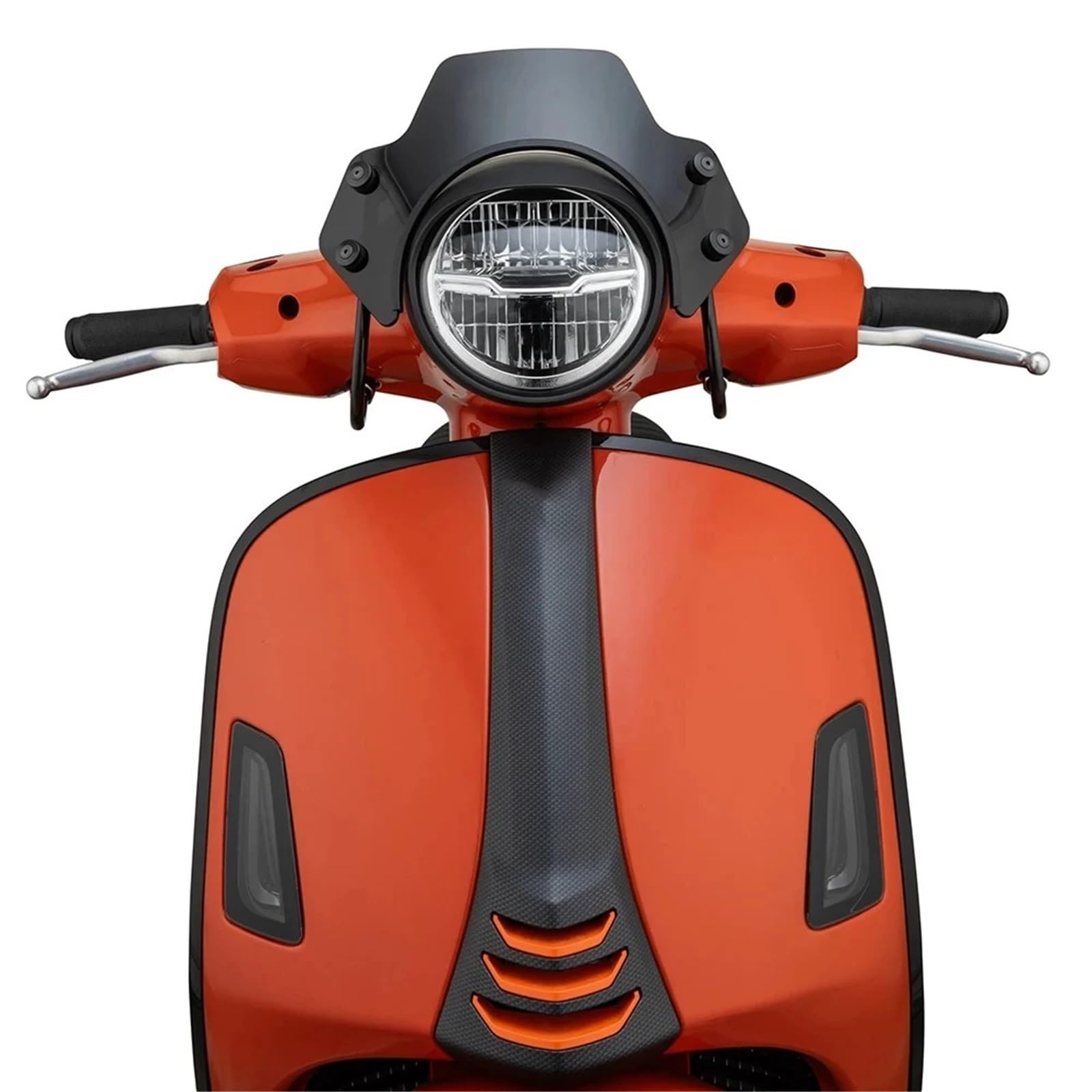 Motorrad Windabweiser für Vespa GTS125, GTS250, GTS300 und Super 125-300 Fliegengitter Windschutzscheibe(Balck)