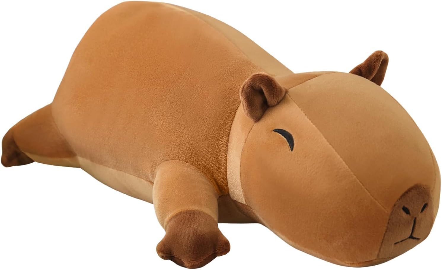 SQEQE Weighted Plush Capybara, Weighted Stuffed Animal for Anxiety, Cute Plushies Soft Pillow Toy Gifts for Kids Adults Christmas & Easter Family Gifts, Children's Day Presents, 60 CM, 1.4 KG - Large(60CM) - Capybara-AU
