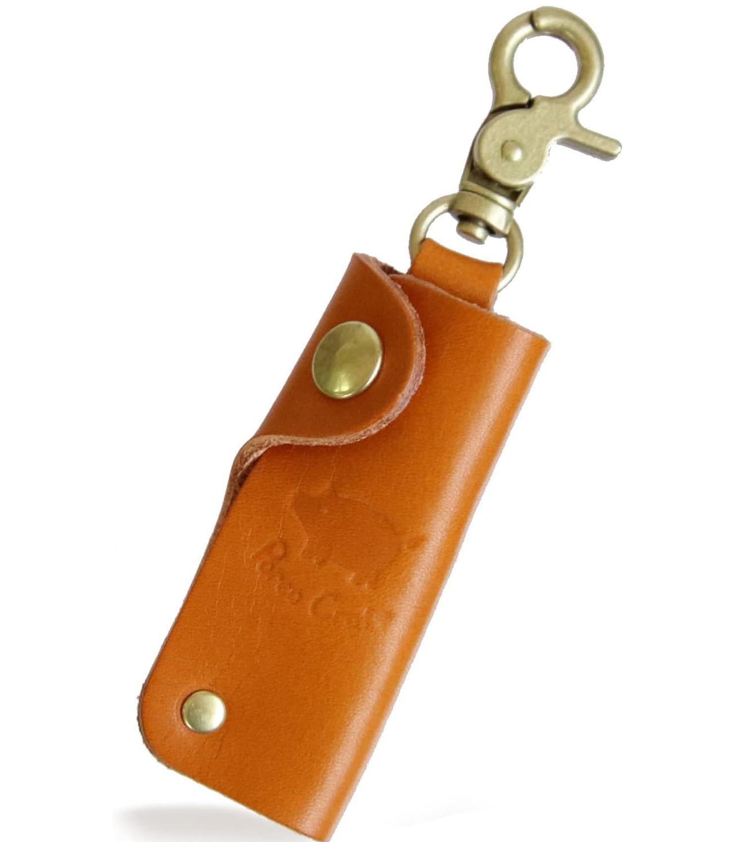 Porco Rosso Compact Key Case, Original Tochigi Leather, Made in Japan, Genuine Leather, Camel : Clothing, Shoes & Jewelry