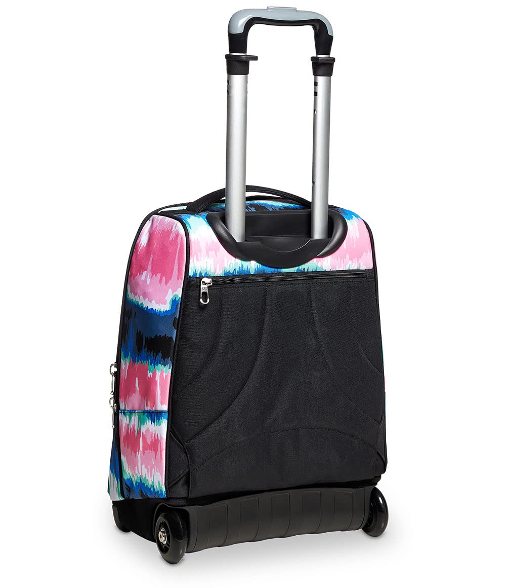 Seven Trolley Scuola, Multicolore, Shadecol Girl, 2 in 1, Doppio Uso, Zaino con Carrello Fisso, Crossover System e Tasca con Organizer, Zaini e Trolley, Viaggio, Bambina Ragazza