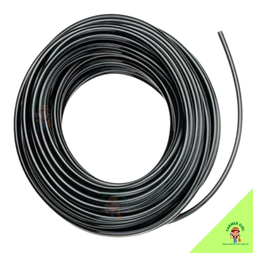 FARMER GIRL Drip Irrigation 4MM Feederline Pipe - 200 Meters (Pack of 200 METER)