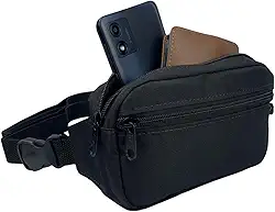 Pochete De Cintura Necessaire Mini Bolsa Alça Art 1 Preto ART MANIA