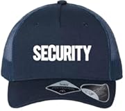 Security Baseball Caps Mesh Staff Trucker Hats Coaching Uniform