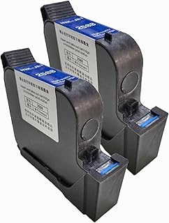 Handheld inkjet printer Handheld TIJ Printing Machine Print Height 50mm Variable Date Serial Number Logo Portable Handheld Inkjet Printer Can print a variety of content ( Color : 2 BLACK INK 25.4mm )