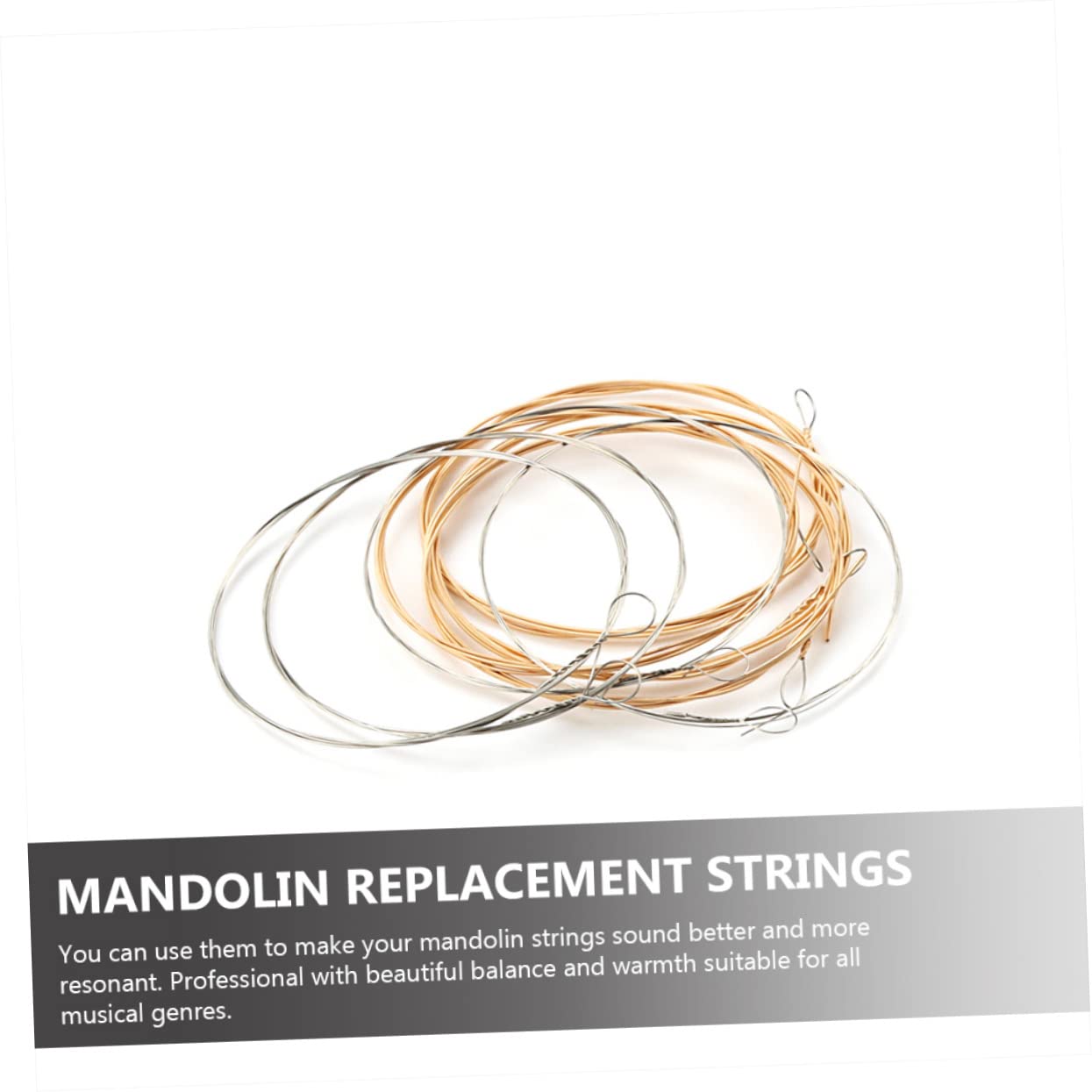 SUPVOX 24pezzi Corde Professionali Per Mandolino Da Acciaio Tensione Standard Per Suoni Eccezionali e Maggiore Sustain Facili Da Sostituire e Utilizzare Accessori Per Musicisti e