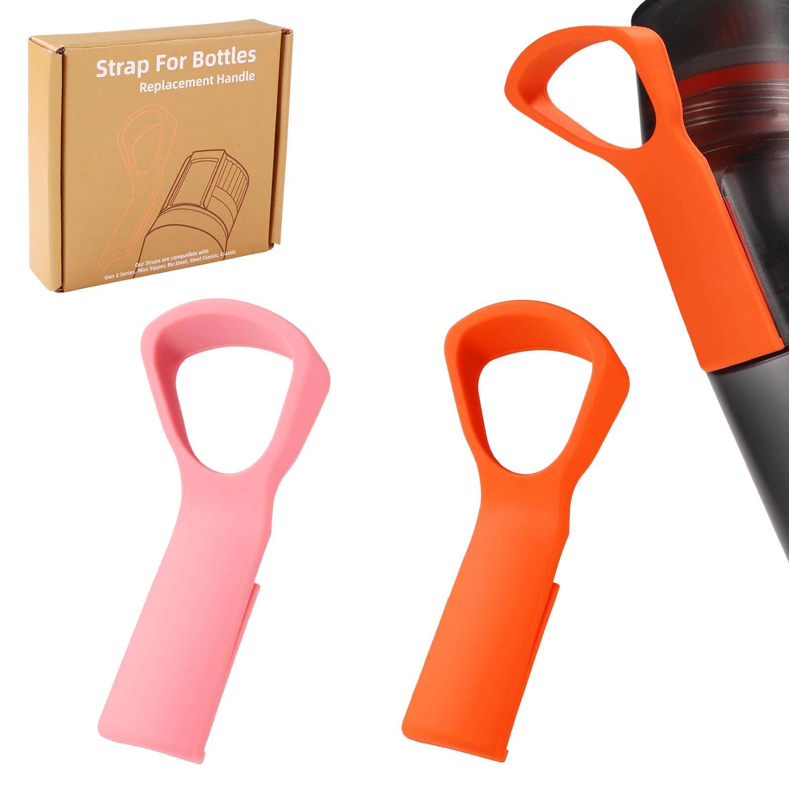 2pcs Handle Carrier Grip Holder Strap Compatible with Air Up Water Bottle