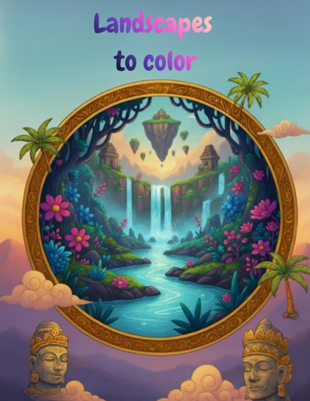 Landscapes Coloring Book: Creative Landscape Designs for Kids and Adults