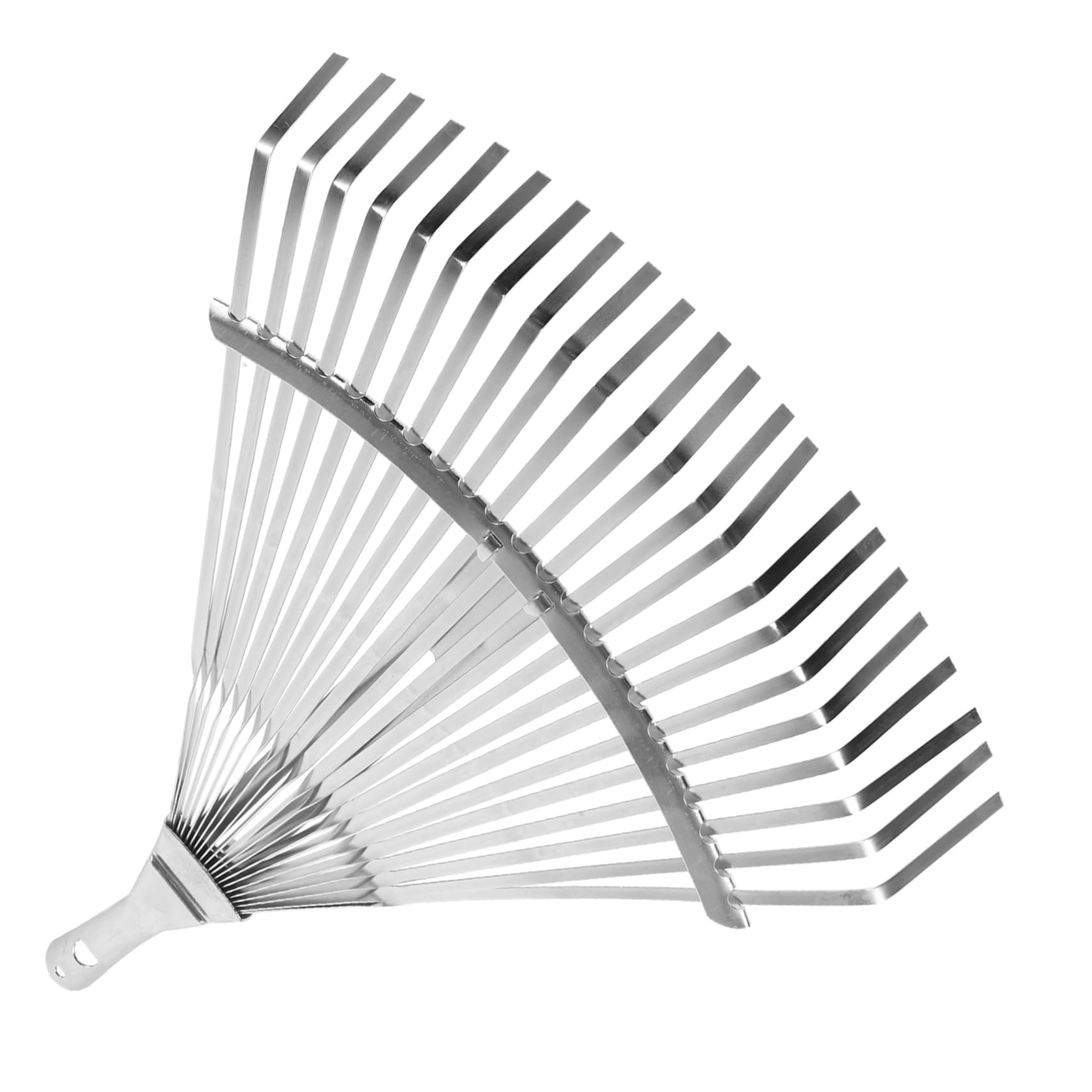Râteau à feuilles 22 dents en acier inoxydable pour désherbage et entretien extérieur