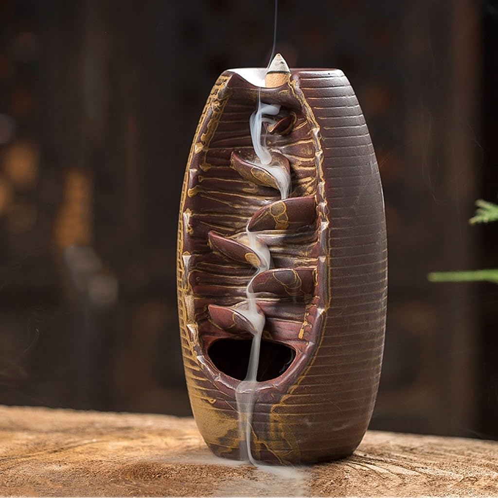 Wierook Branders Wierook Houder Draak Wierook Brander Terugstroom Waterval Wierook Houder Toren Aromatherapie Ornament Geschenken Voor Thuiskantoor Decoratie Wierook Brander Wierook Kegels
