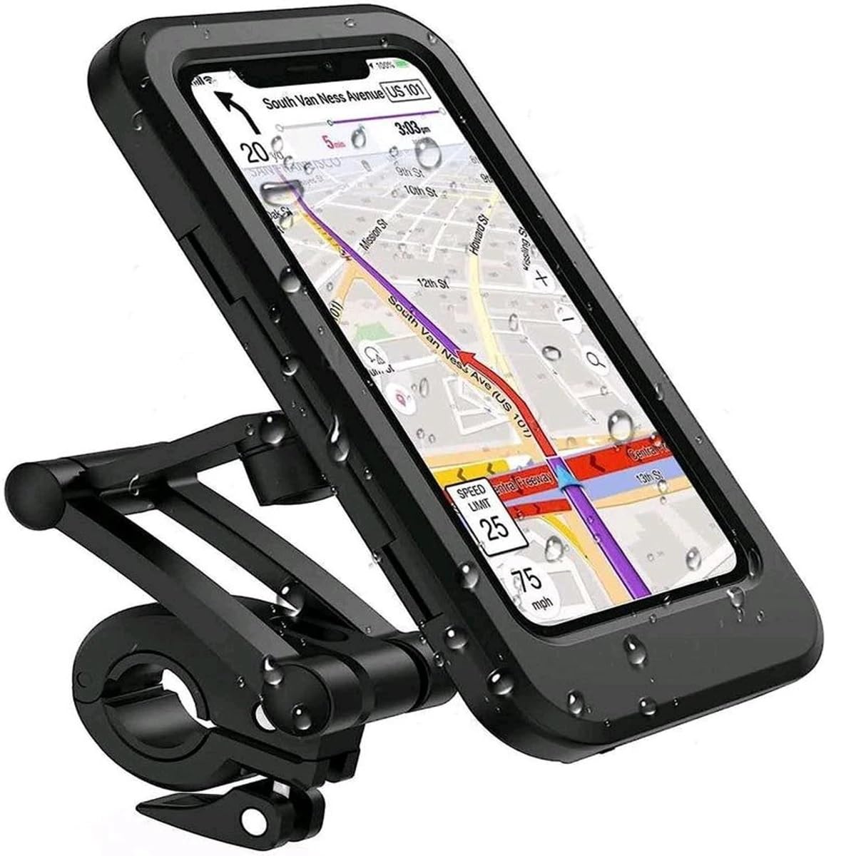HOMENITY® - Multifunctional Waterproof Bicycle Handlebar Phone Bag 360 Degree Rotation Bike Mobile Phone Mount Stander Cycling Cellphone Holder (B0DG3526KX) Amazon Price History, Amazon Price Tracker