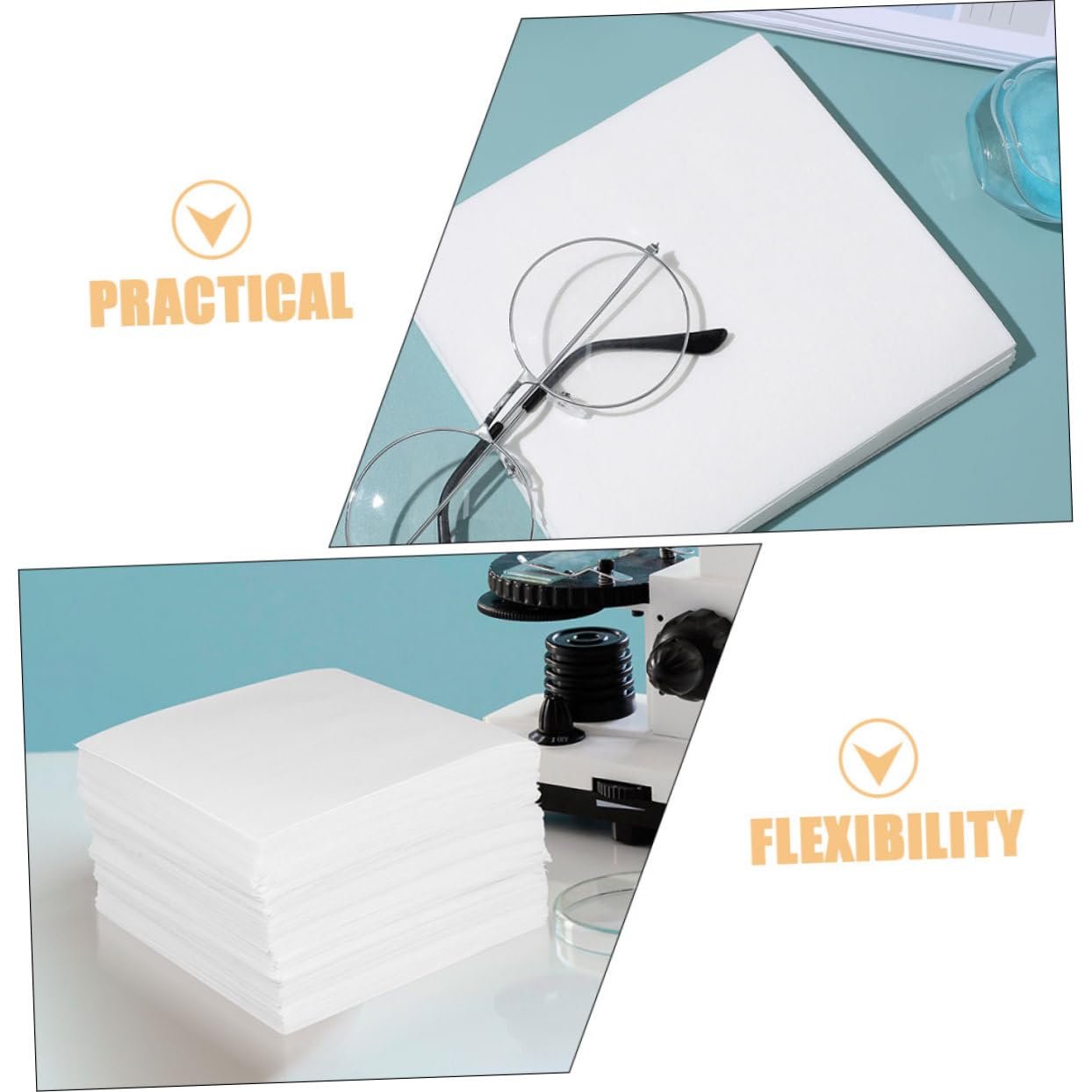IMIKEYA 600pezzi Salviette per Pulizia di Lenti Tessuto Resistente Assorbono Rapidamente Oli Adatte per Pulizia Asciutta e Bagnata per Strumenti e Apparecchiature di Laboratorio