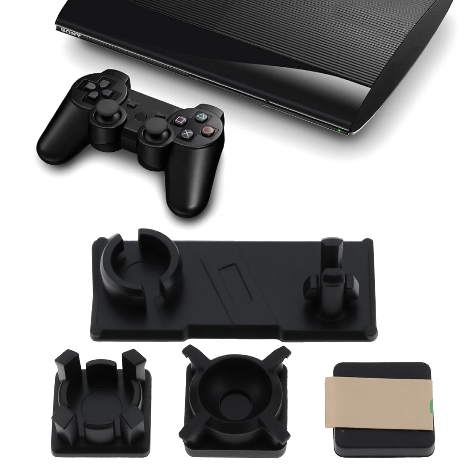 Briny River Console Screws Rubber Feet Cover Set Compatible with PLAYSTATION 3 SLIM 3000 2000 - Image 2