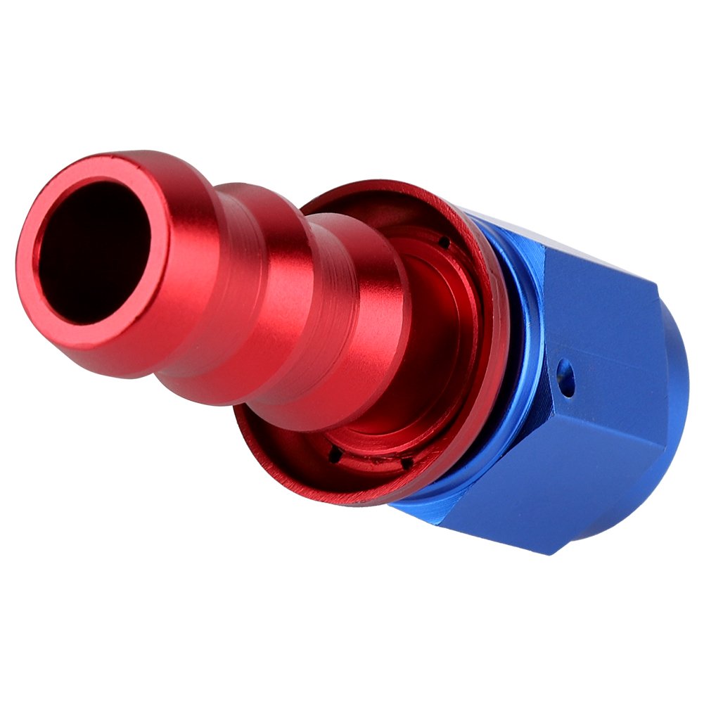 Endfitting für Ölschlauch,Duokon AN10 Straight 45 90 180 Grad Twist Lock Öl Gas Kraftstoffleitung Schlauchende Stecker(90