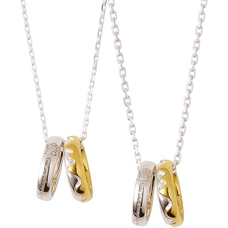 Amazon ザ キッス The Kiss ディズニー コレクション くまのプーさん ピグレット シルバー ペアネックレス 2個セット 男女ペア カップル お揃い メンズ レディース クリスマス 記念日 誕生日 プロポーズ ラッピング袋 Box付 Di Sn704 P ネックレス 通販
