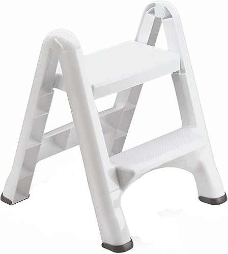 Miniatura 11 de Banquillo plegable de 2 escalones marca Rubbermaid Commercial 4209 EZ Step 2, 1 Gris,Blanco