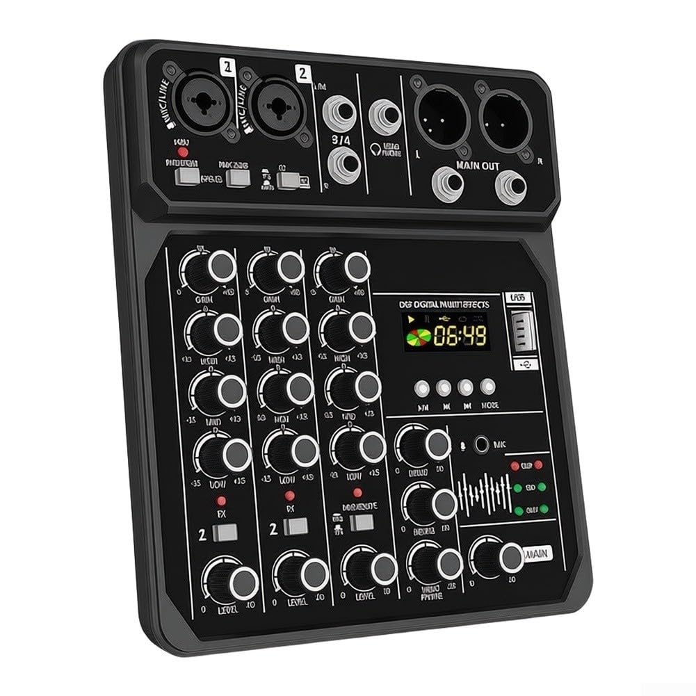 ABS Mischpult Tragbar 26x21cm für Bühne und Event