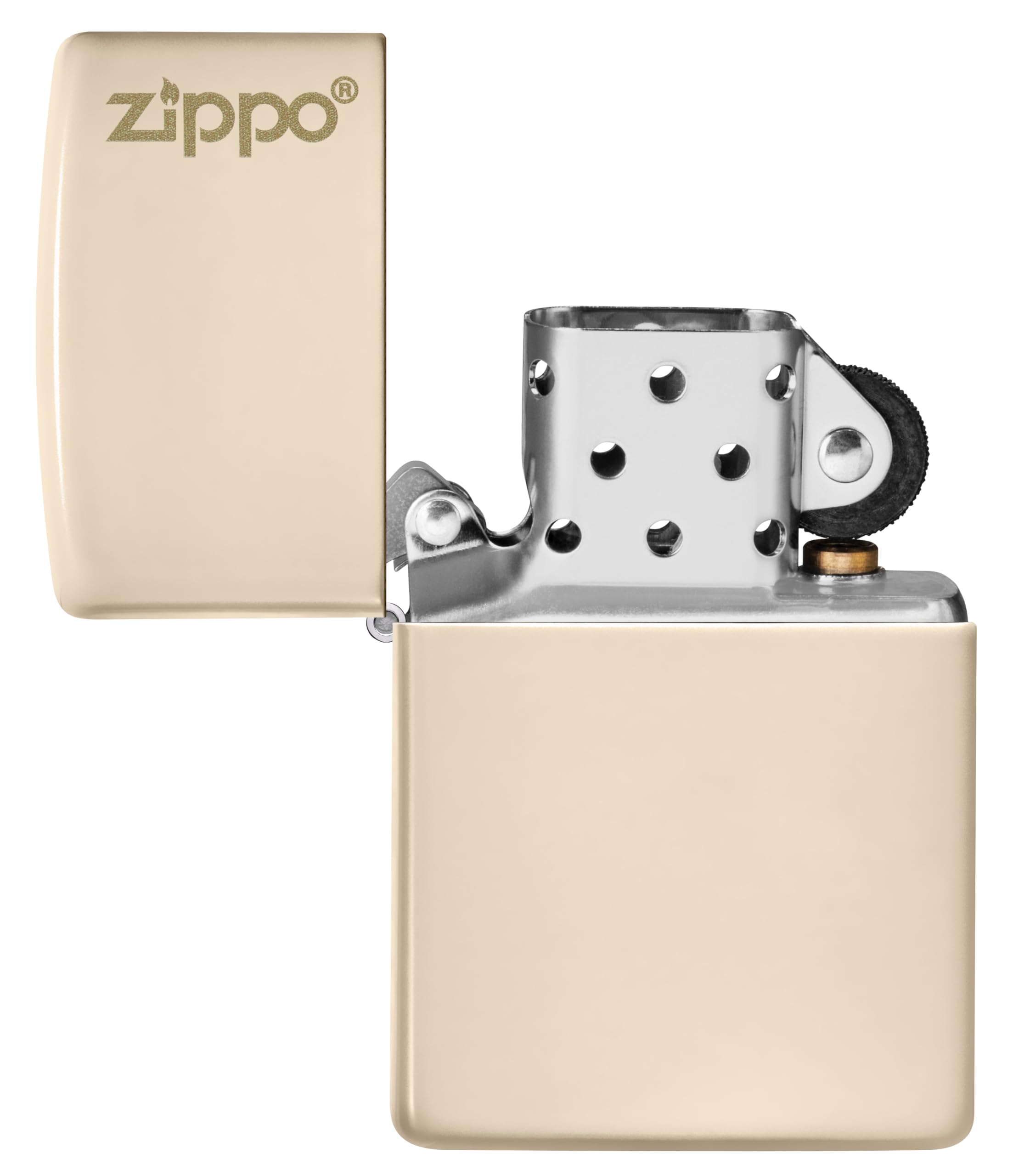 Zippo Sturmfeuerzeug - Flat Sand - Nachfüllbar - Wiederverwendbar - Windfestes Design - Geschenkbox - Made in USA