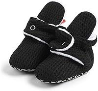 Vista 1 de Sawimlgy - Botines de algodón antideslizantes para recién nacido, con agarre, para cuna o para el invierno
