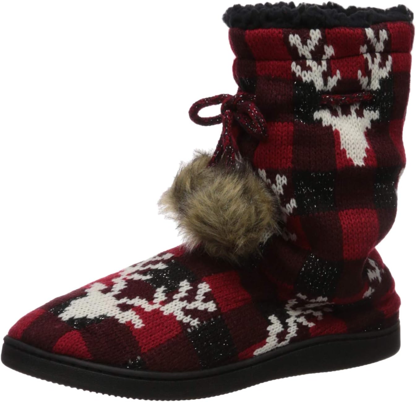 MUK LUKS Women's Gladys Slippers X-Large M US Red