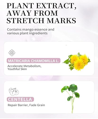 Miniatura 8 de Crema de estrías para el cuidado de la piel de maternidad posparto para barriga, senos, caderas y muslos, crema de estrías para embarazo,