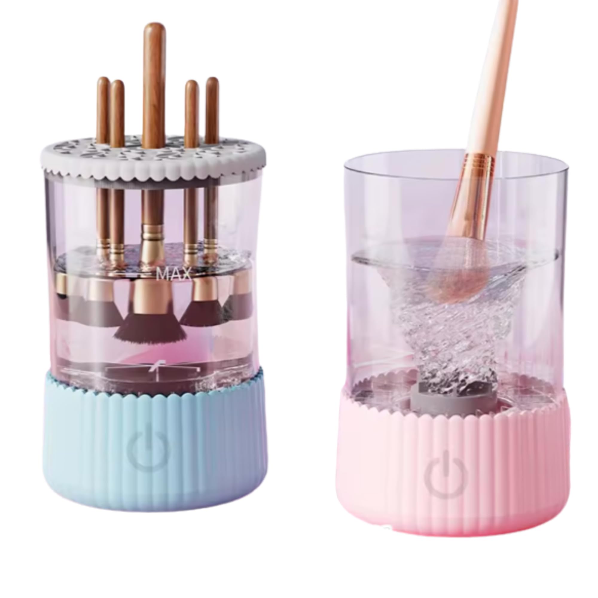Makeup Brush Cleaner Tool, Multi-Functional Electric Makeup Brush Cleaner - Automatic, Energy Saving Makeup Brush Cleaner: Convenient and efficient Makeup Brush Cleaning Solution (blue)