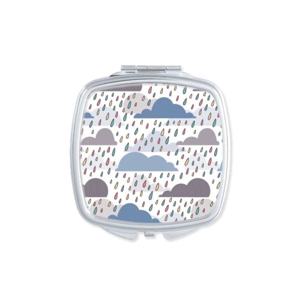 Miroir de maquillage compact carré portable pour corriger son teint partout sans encombrement